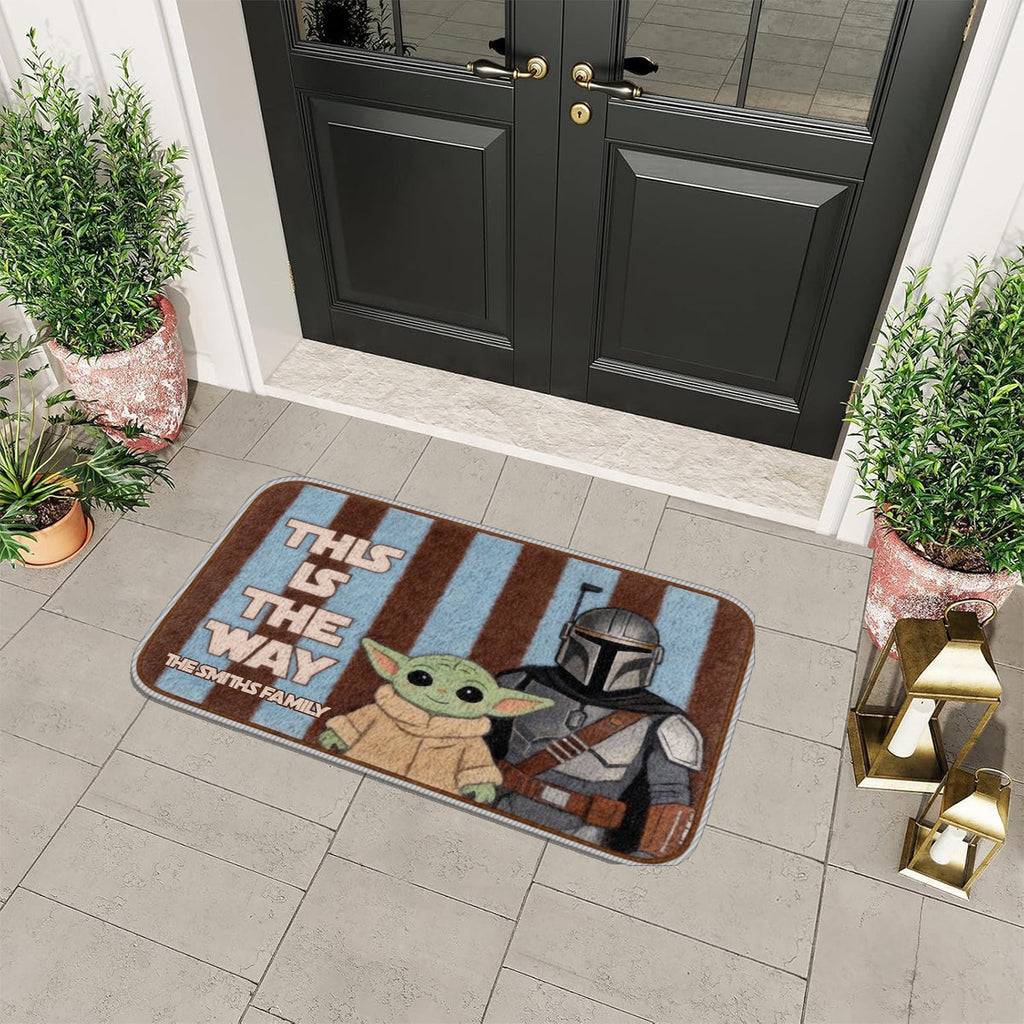 Personalized Non-Slip Tufted Rug with Retro Stripes for Kids Room Non-Slip Tufted Rug GradoCreations