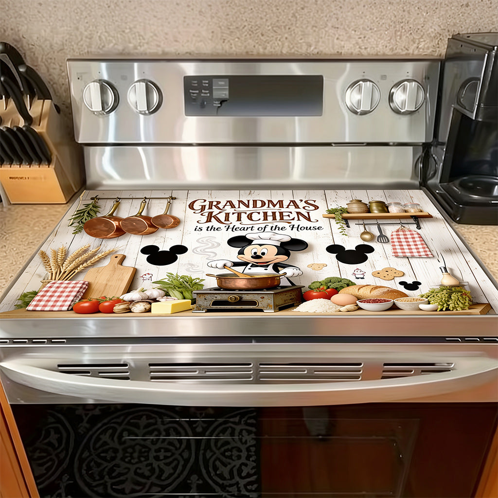 Personalized Mouse Chef Stove Top Cover for Grandma's Kitchen Gift Doormat GradoCreations