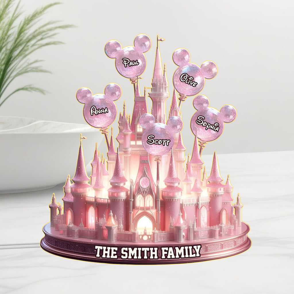 Personalized Acrylic LED Night Light Custom Family Gift Acrylic LED Night Light GradoCreations