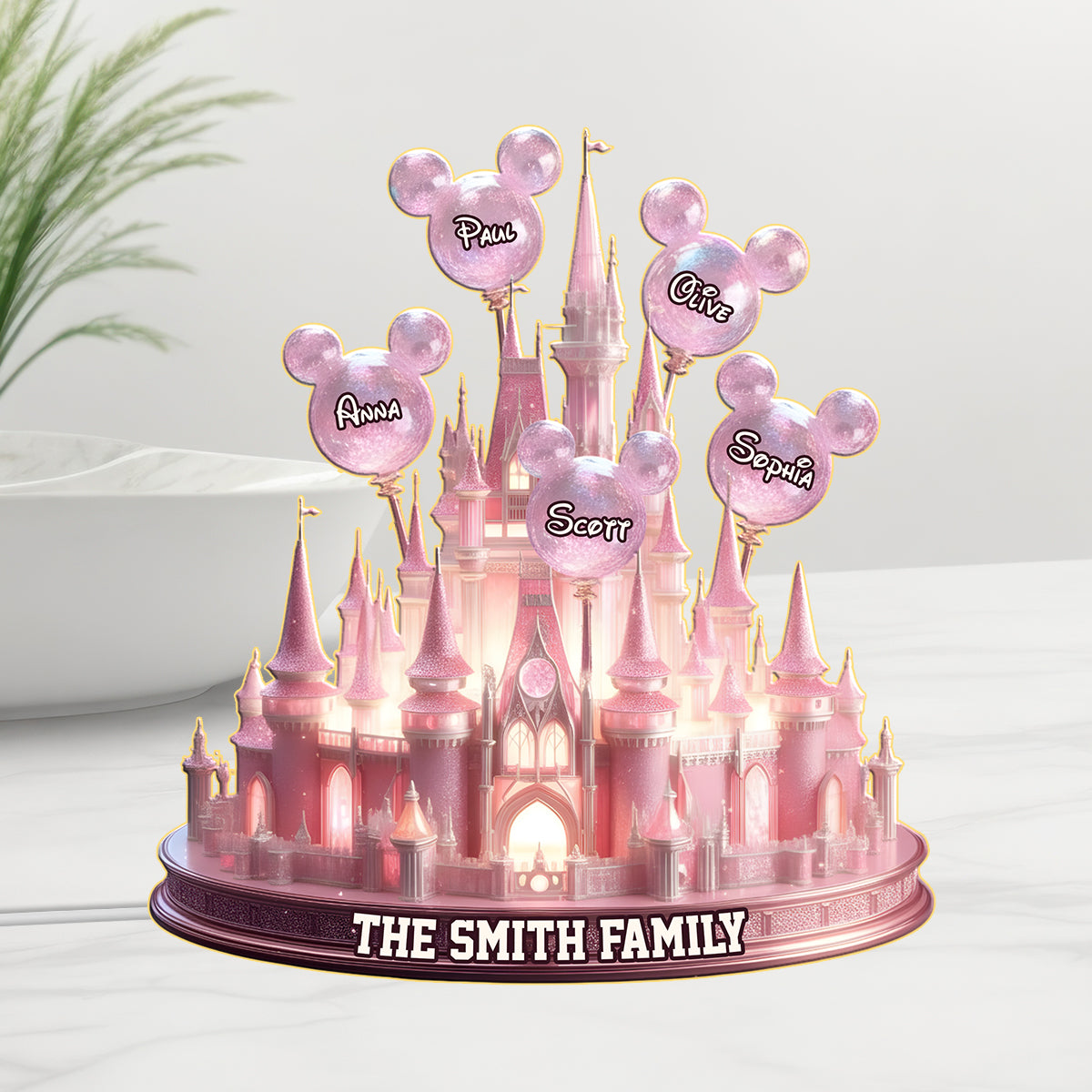 Personalized Acrylic LED Night Light Custom Family Gift Acrylic LED Night Light GradoCreations