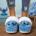 Personalized Fur-Lined Slippers with Stitch Design for Women Slippers With Fur Lining GradoCreations