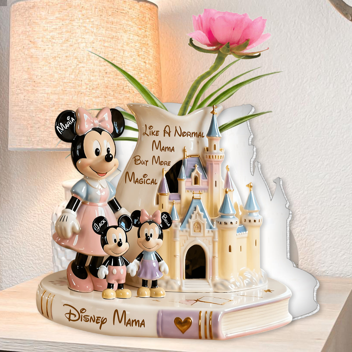 Personalized Acrylic Flower Vase Custom Shape Gift for Mom Custom Shape Acrylic Flower Vase GradoCreations