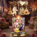 Personalized Beauty and the Beast Spinning Candle Holder Gift Idea Spinning Candle Holder GradoCreations