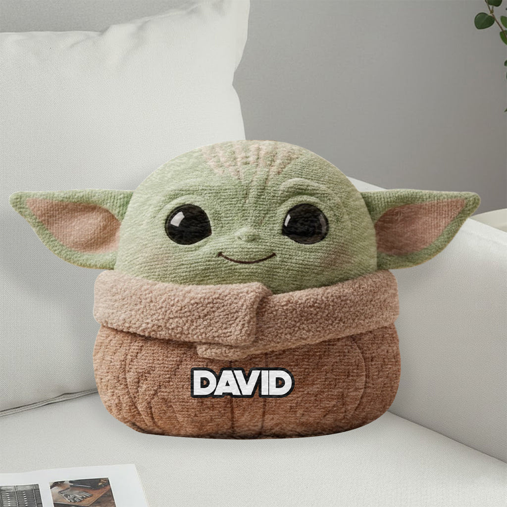 Custom Faux Fur Shaped Pillow with Personalized Design for Kids Faux Fur Shaped Pillow GradoCreations