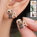 Personalized Nightmare Stud Earrings Custom Name Gift for Her Stud Earrings GradoCreations
