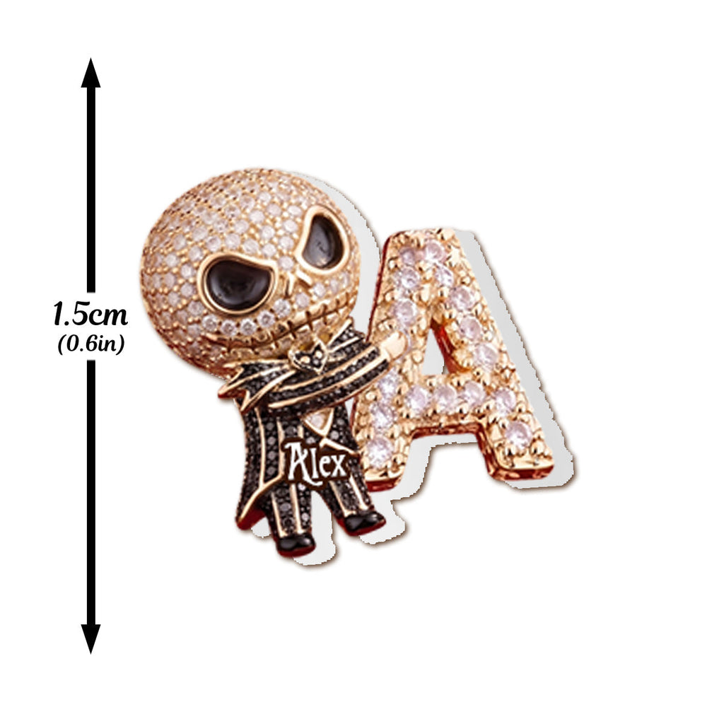 Personalized Nightmare Stud Earrings Custom Name Gift for Her Stud Earrings GradoCreations