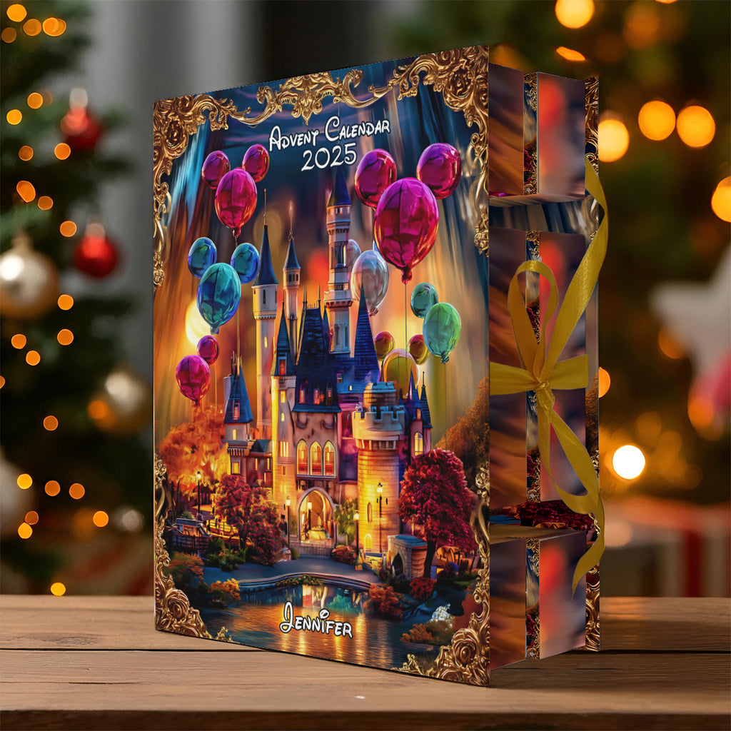 Personalized Advent Calendar with 24 Ornaments Gift for Kids Folded Advent Calendar With Ornaments GradoCreations