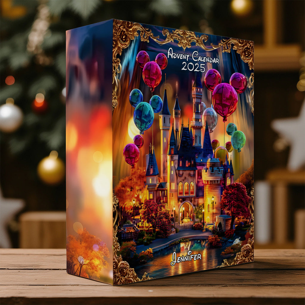 Personalized Advent Calendar with 24 Ornaments Gift for Kids Folded Advent Calendar With Ornaments GradoCreations