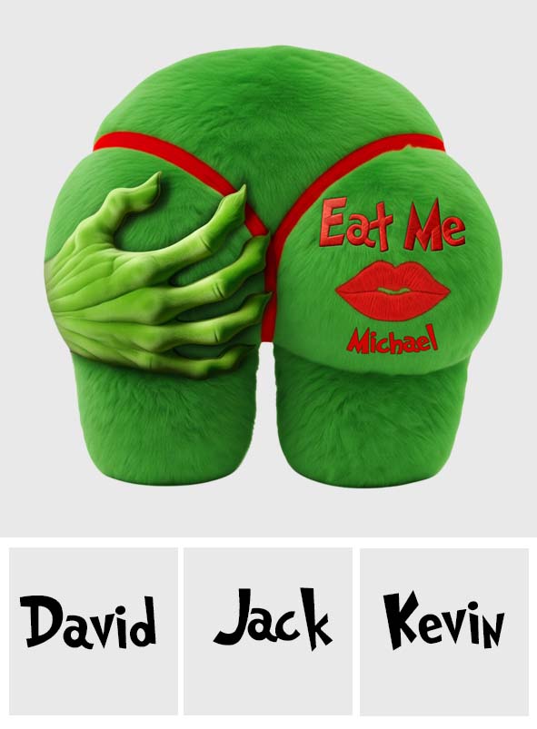 Funny Personalized Faux Fur Pillow Unique Christmas Gift for Couple Faux Fur Shaped Pillow GradoCreations