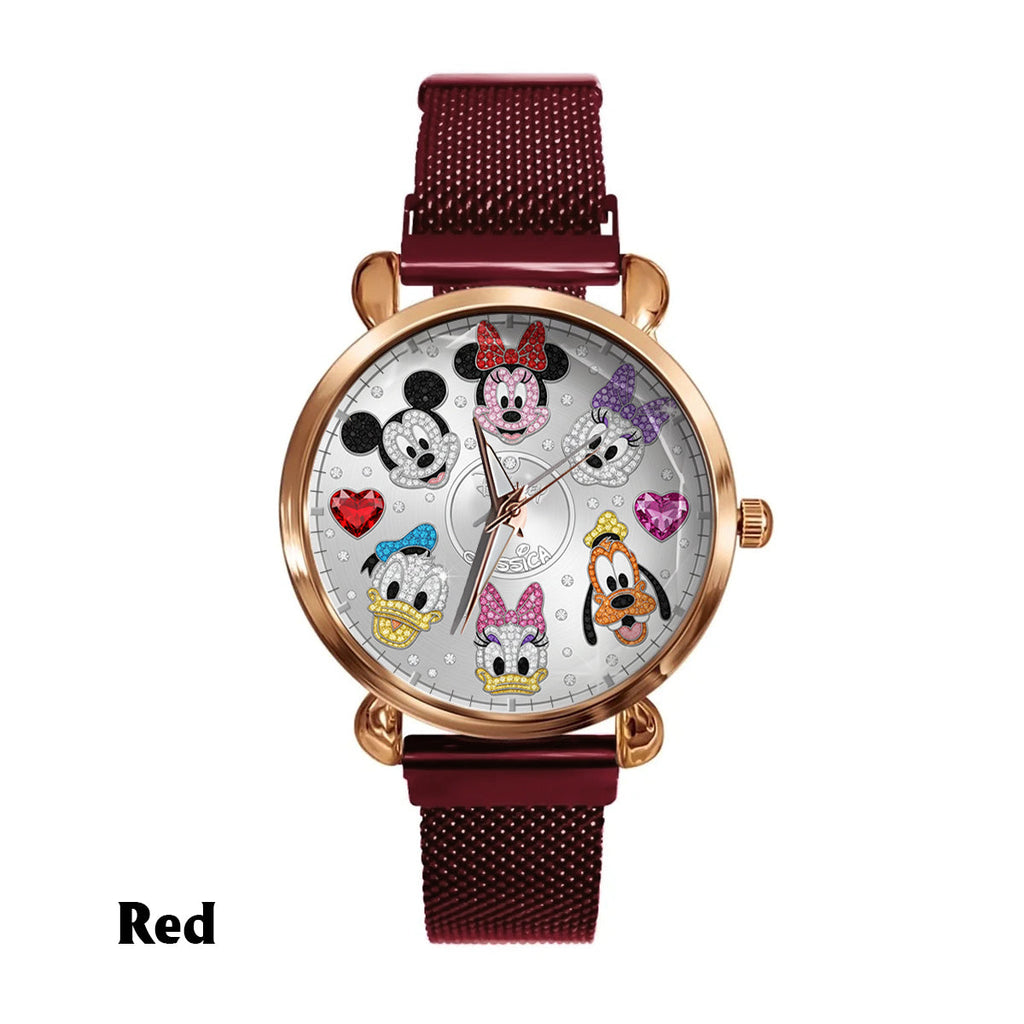 Personalized Disney Characters Women Hand Watch Custom Name Gift Women Hand Watch GradoCreations