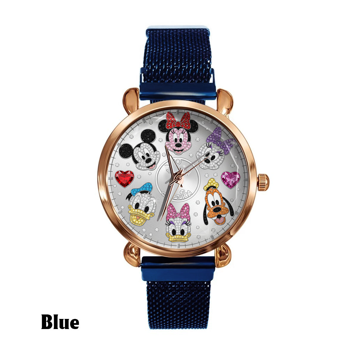 Personalized Disney Characters Women Hand Watch Custom Name Gift Women Hand Watch GradoCreations