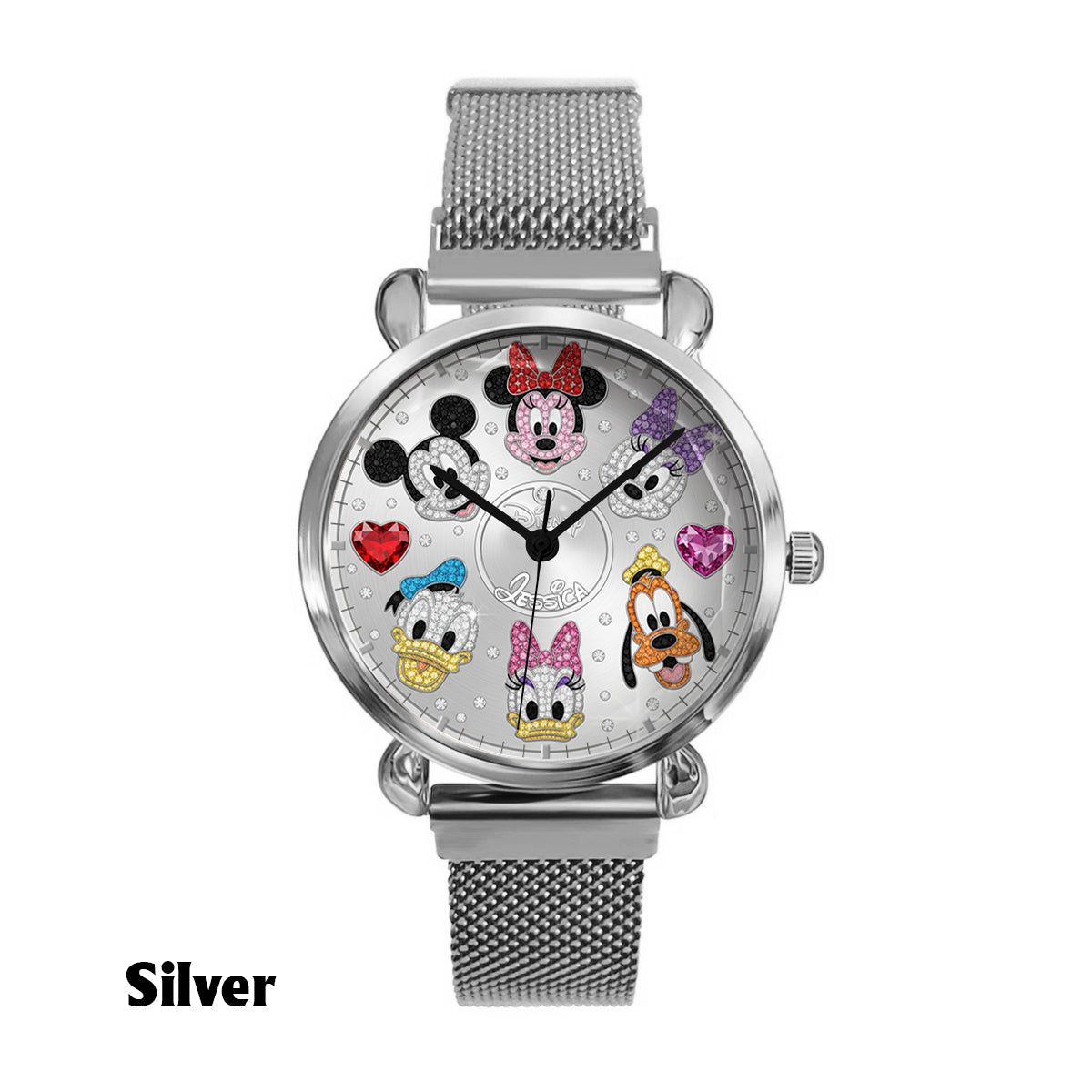 Personalized Disney Characters Women Hand Watch Custom Name Gift Women Hand Watch GradoCreations