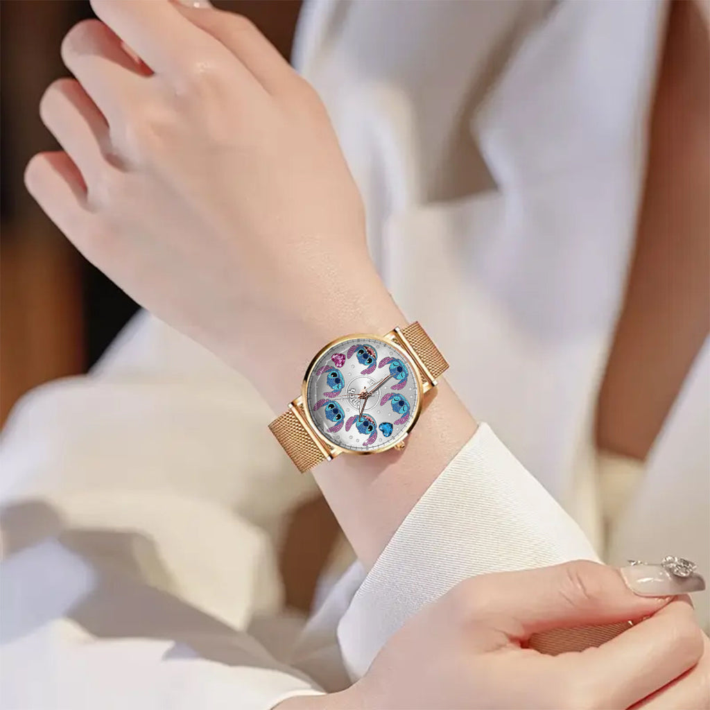 Personalized Stitch Women’s Hand Watch Custom Name Gift Idea Women Hand Watch GradoCreations