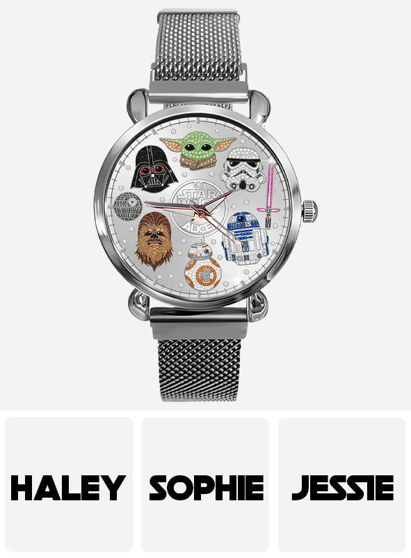 Personalized Star Wars Women's Hand Watch with Unique Design Women Hand Watch GradoCreations