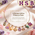 Personalized Metal Necklace with Custom Charms for Princess Fans Metal Necklaces With Pendants GradoCreations