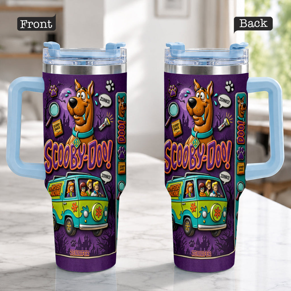 Personalized Scooby-Doo Tumbler with Handle - Halloween Gift for Movie Fans Tumbler GradoCreations