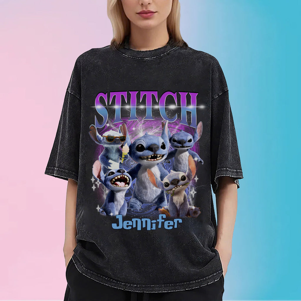 Personalized Ohana Wash T-Shirt Custom Name Gift for Family Wash T-shirt GradoCreations