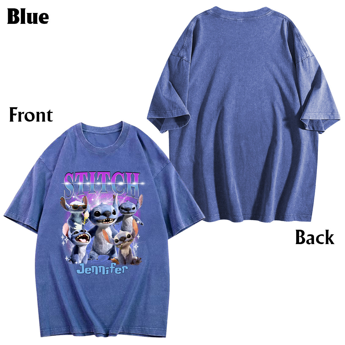 Personalized Ohana Wash T-Shirt Custom Name Gift for Family Wash T-shirt GradoCreations