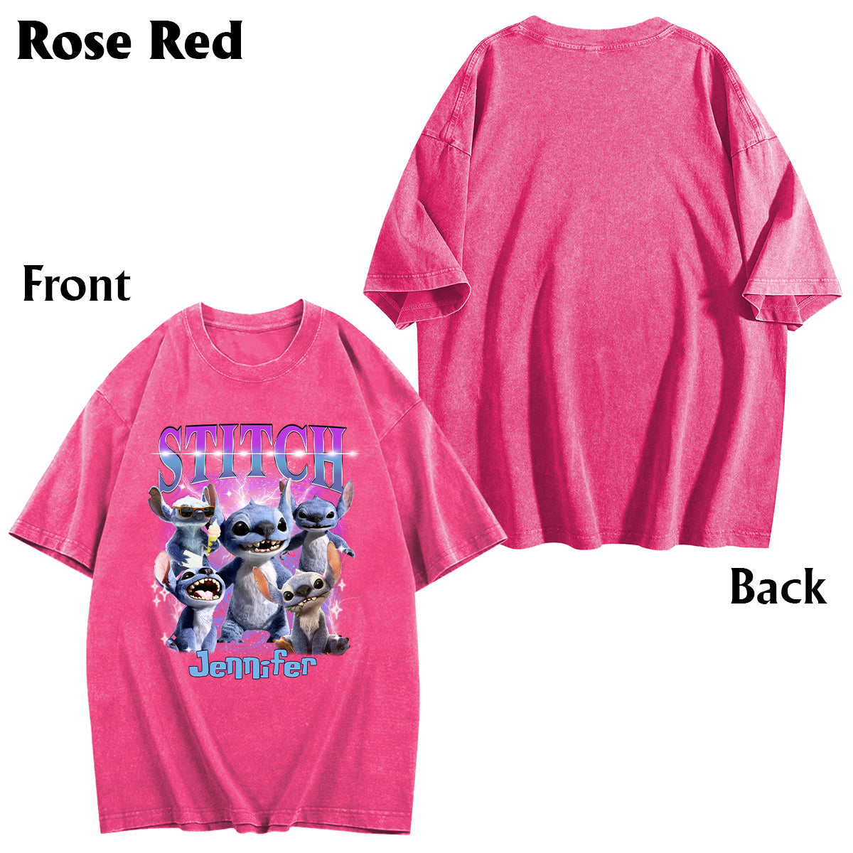 Personalized Ohana Wash T-Shirt Custom Name Gift for Family Wash T-shirt GradoCreations