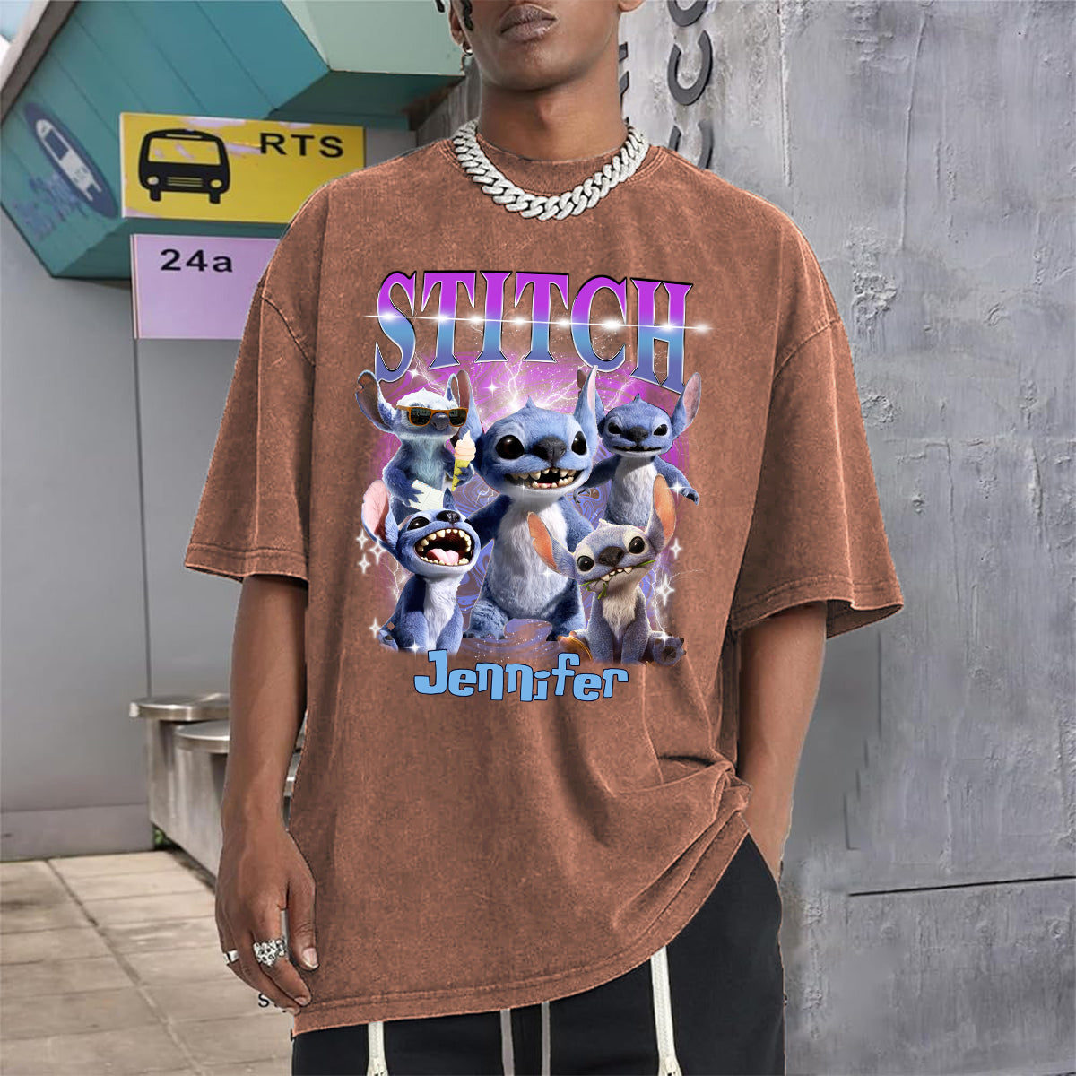 Personalized Ohana Wash T-Shirt Custom Name Gift for Family Wash T-shirt GradoCreations