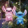Personalized LED Light Ornament 3D Effect Gift for Family LED Light Ornament GradoCreations