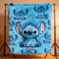 Personalized Stitch Blanket Custom Name Soft Flannel Gift Blanket GradoCreations