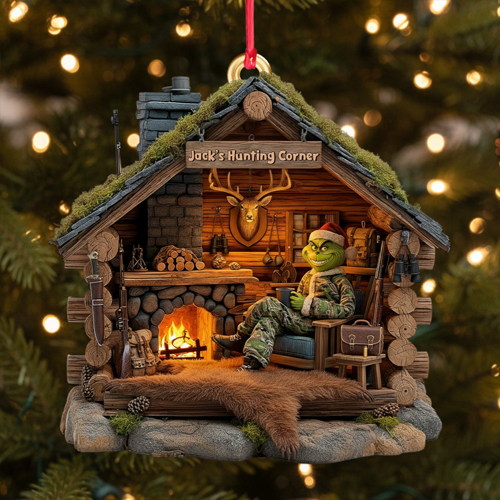 Personalized Hunting Cabin Ornament Perfect Gift for Hunters Ornament GradoCreations