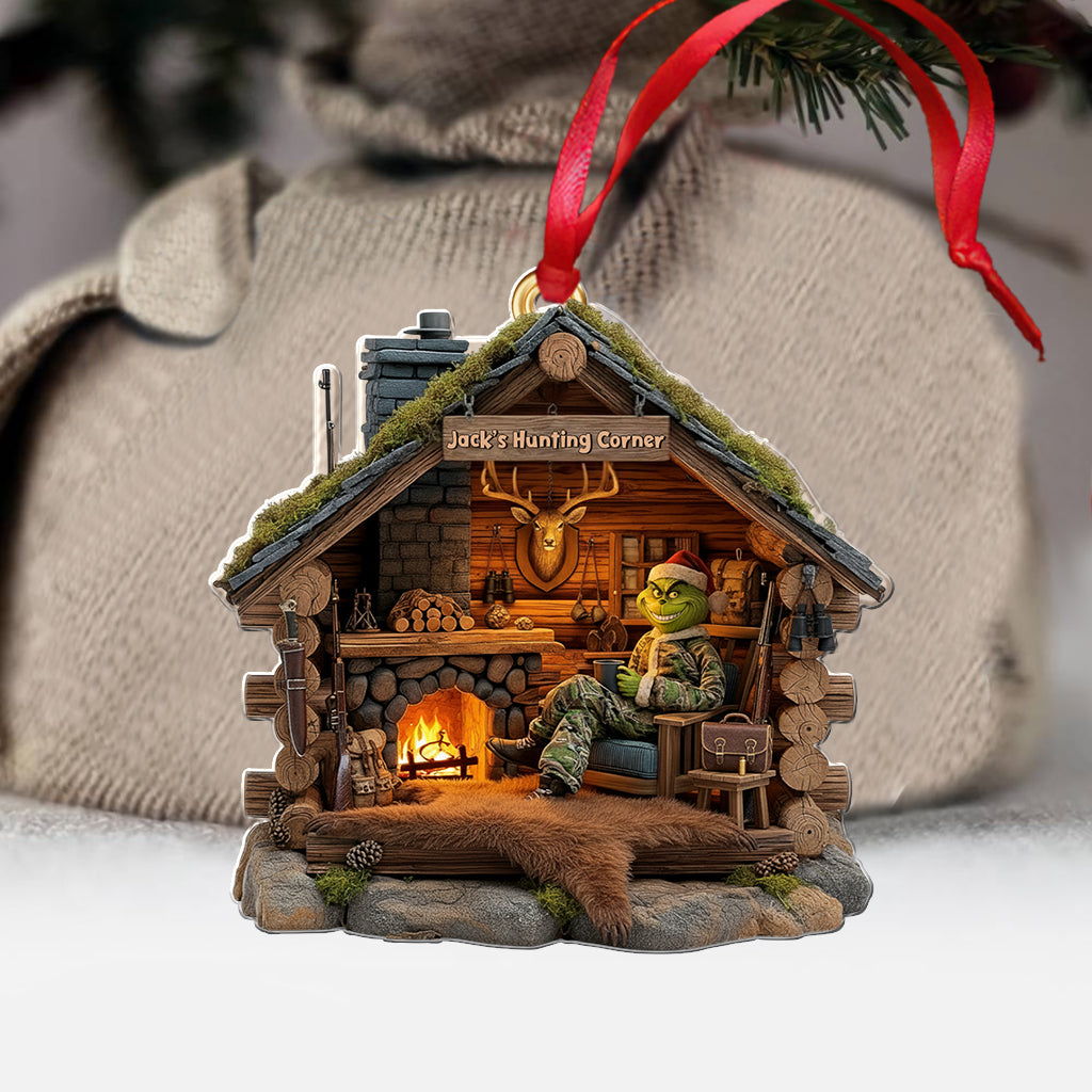 Personalized Hunting Cabin Ornament Perfect Gift for Hunters Ornament GradoCreations