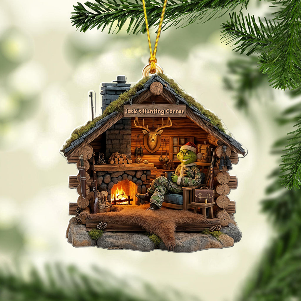 Personalized Hunting Cabin Ornament Perfect Gift for Hunters Ornament GradoCreations