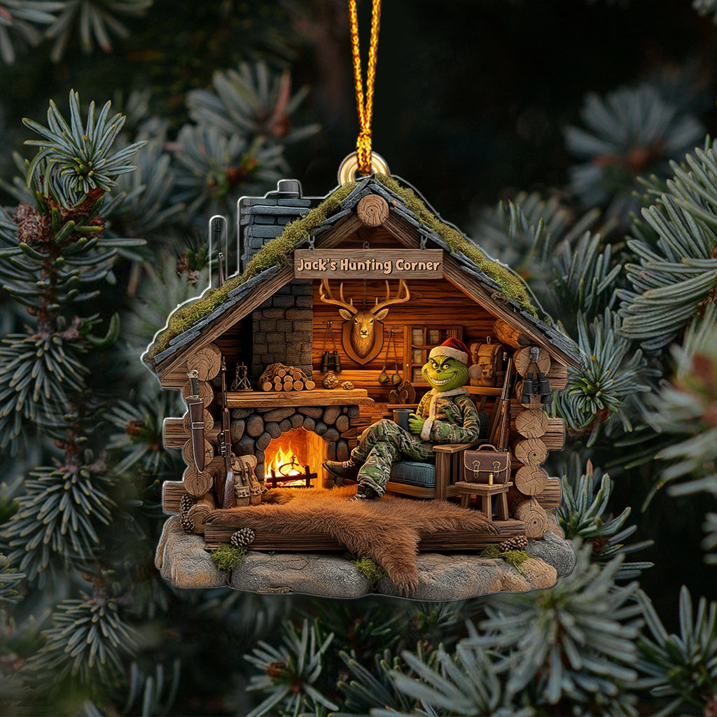 Personalized Hunting Cabin Ornament Perfect Gift for Hunters Ornament GradoCreations