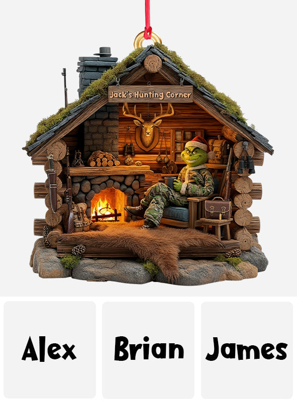 Personalized Hunting Cabin Ornament Perfect Gift for Hunters Ornament GradoCreations