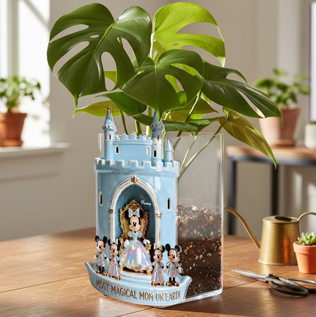 Personalized Acrylic Pot for Mom with Disney Magic Design Acrylic Pot GradoCreations