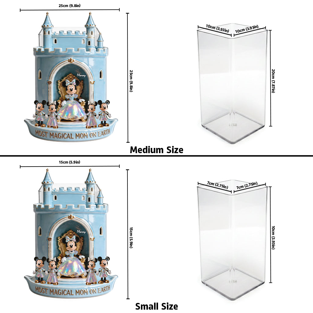 Personalized Acrylic Pot for Mom with Disney Magic Design Acrylic Pot GradoCreations
