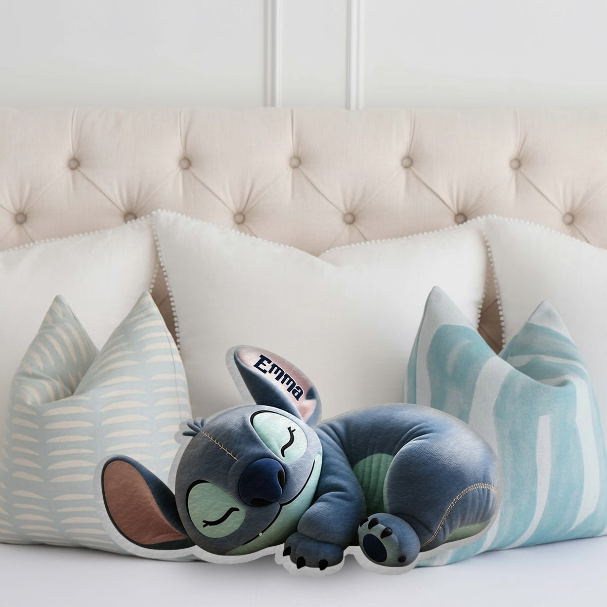 Personalized Faux Fur Shaped Pillow Custom Name Gift for Kids Faux Fur Shaped Pillow GradoCreations