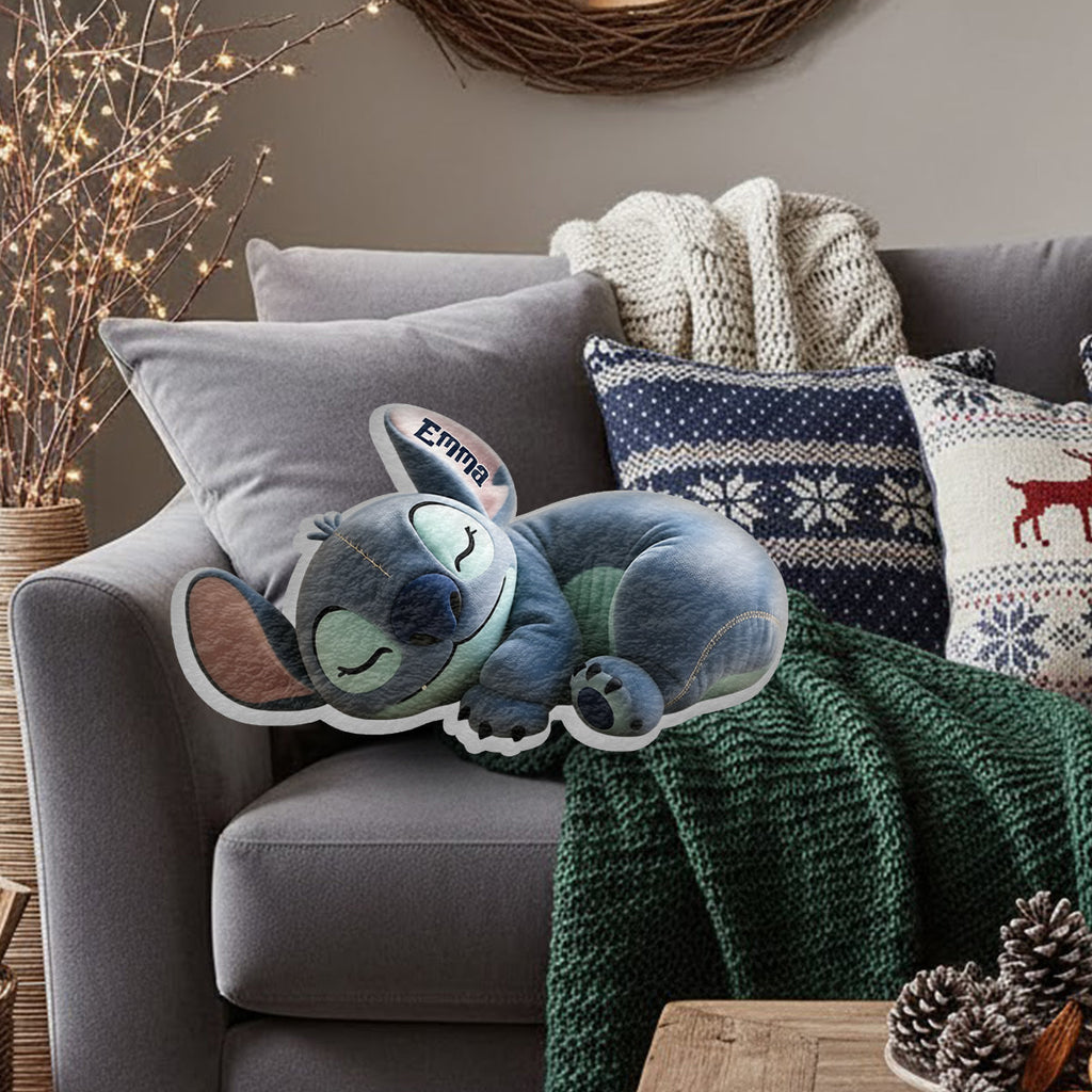 Personalized Faux Fur Shaped Pillow Custom Name Gift for Kids Faux Fur Shaped Pillow GradoCreations