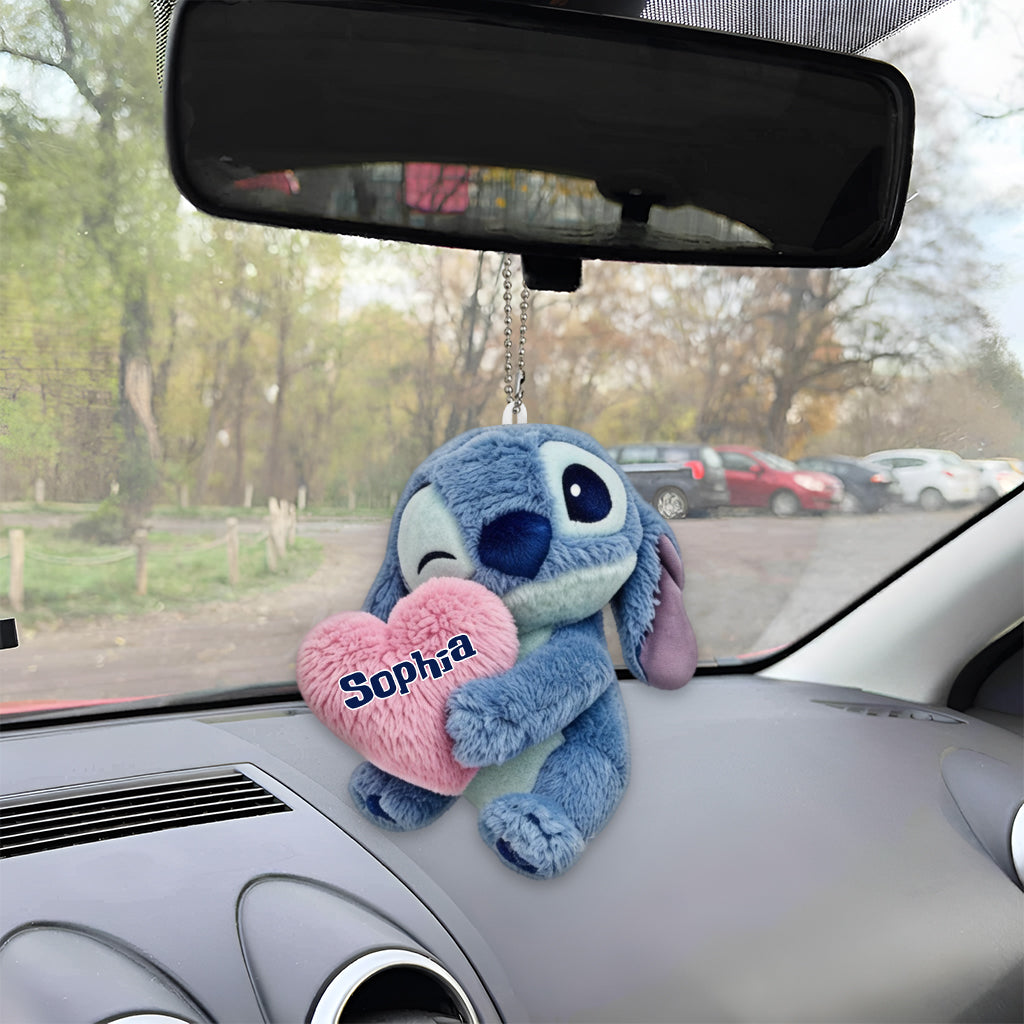 Personalized Ohana Plush Keychain Custom Name Gift for Family Plush Keychain GradoCreations