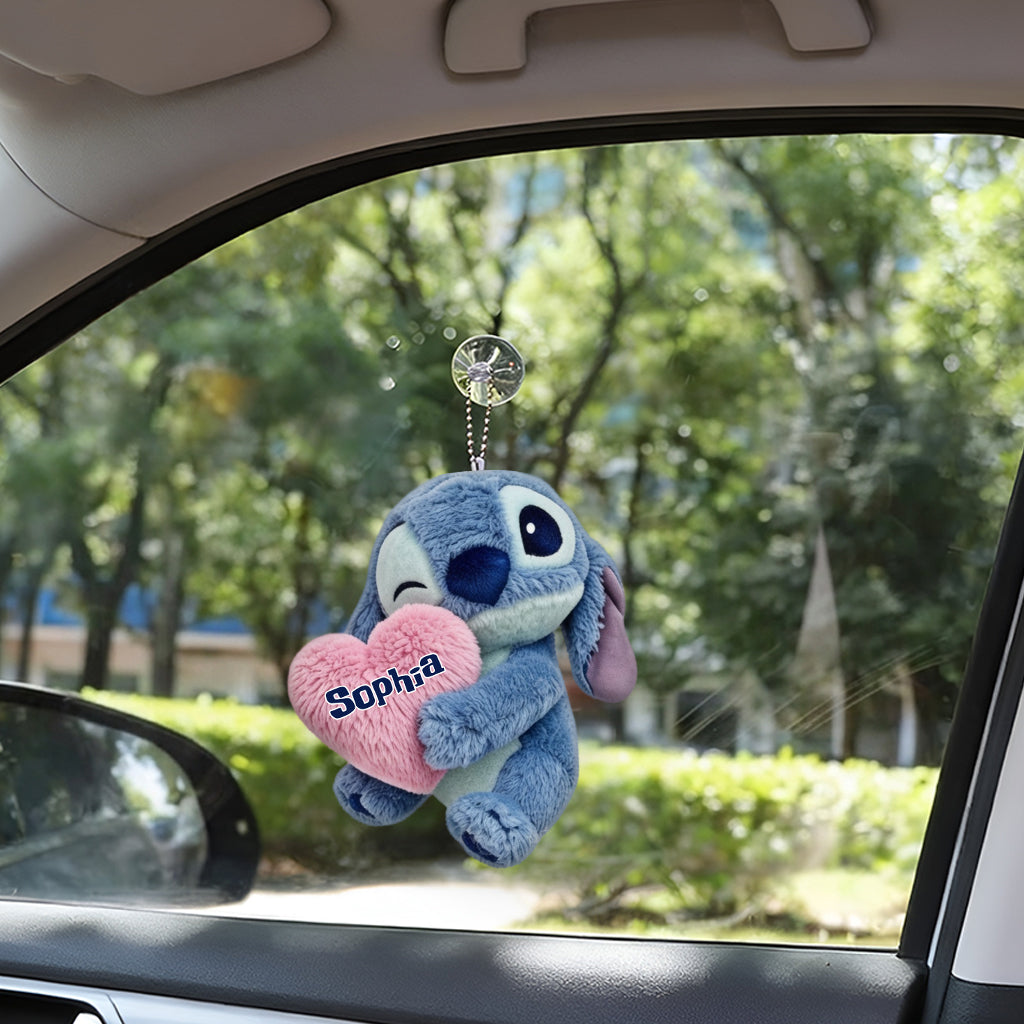 Personalized Ohana Plush Keychain Custom Name Gift for Family Plush Keychain GradoCreations