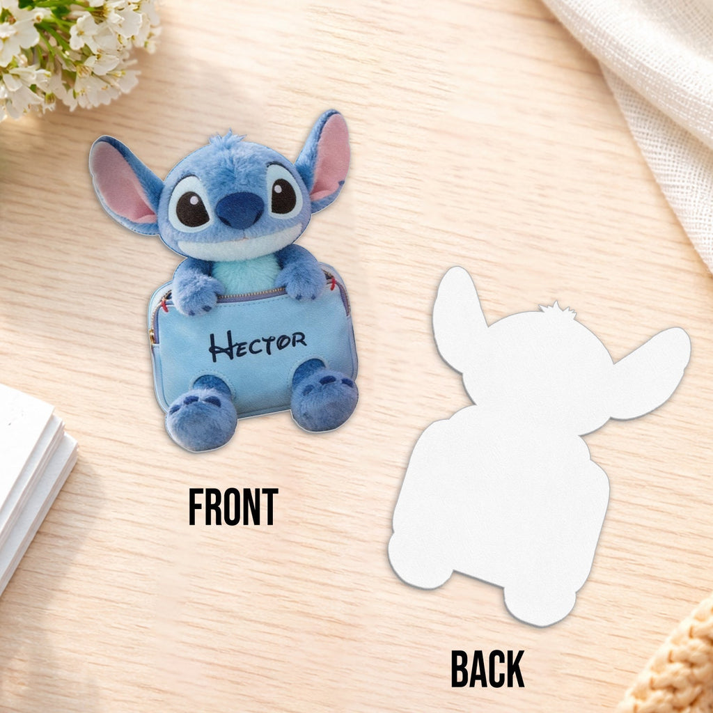 Personalized Ohana Changeable Leather Patch Backpack for Kids Changeable Leather Patch Backpack GradoCreations