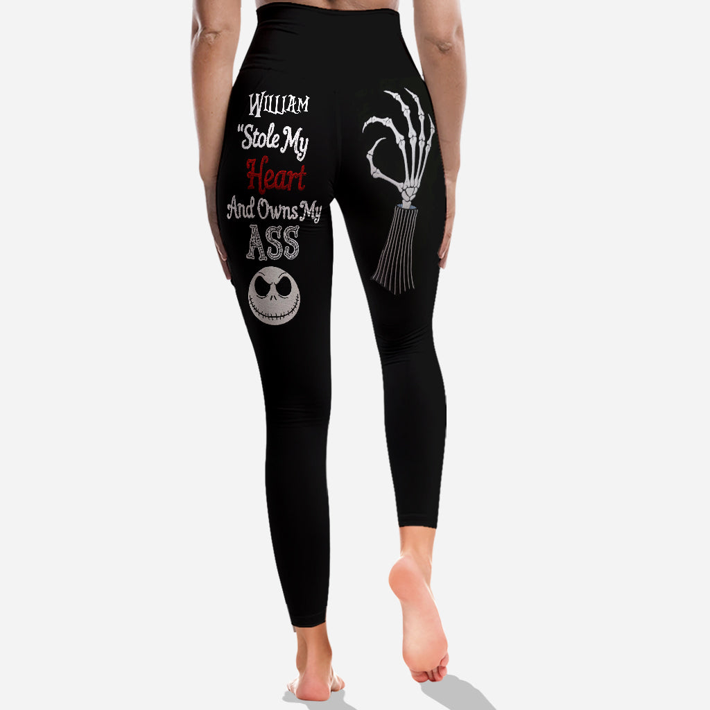 Personalized Skeleton Leggings Custom Name Gift for Her Leggings GradoCreations