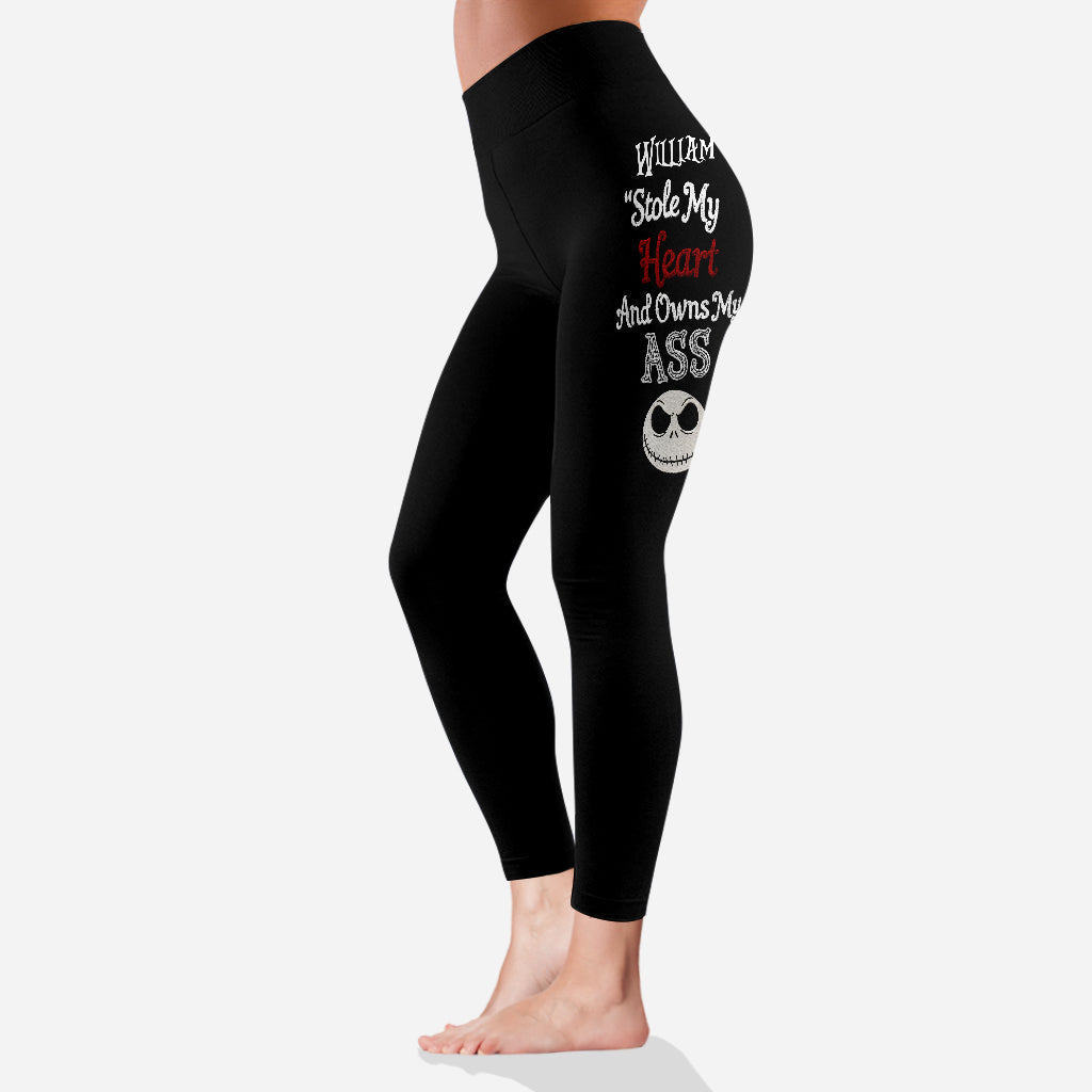 Personalized Skeleton Leggings Custom Name Gift for Her Leggings GradoCreations