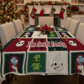 Personalized Nightmare Before Christmas Table Cloth Cover for Family Table Cloth Cover GradoCreations