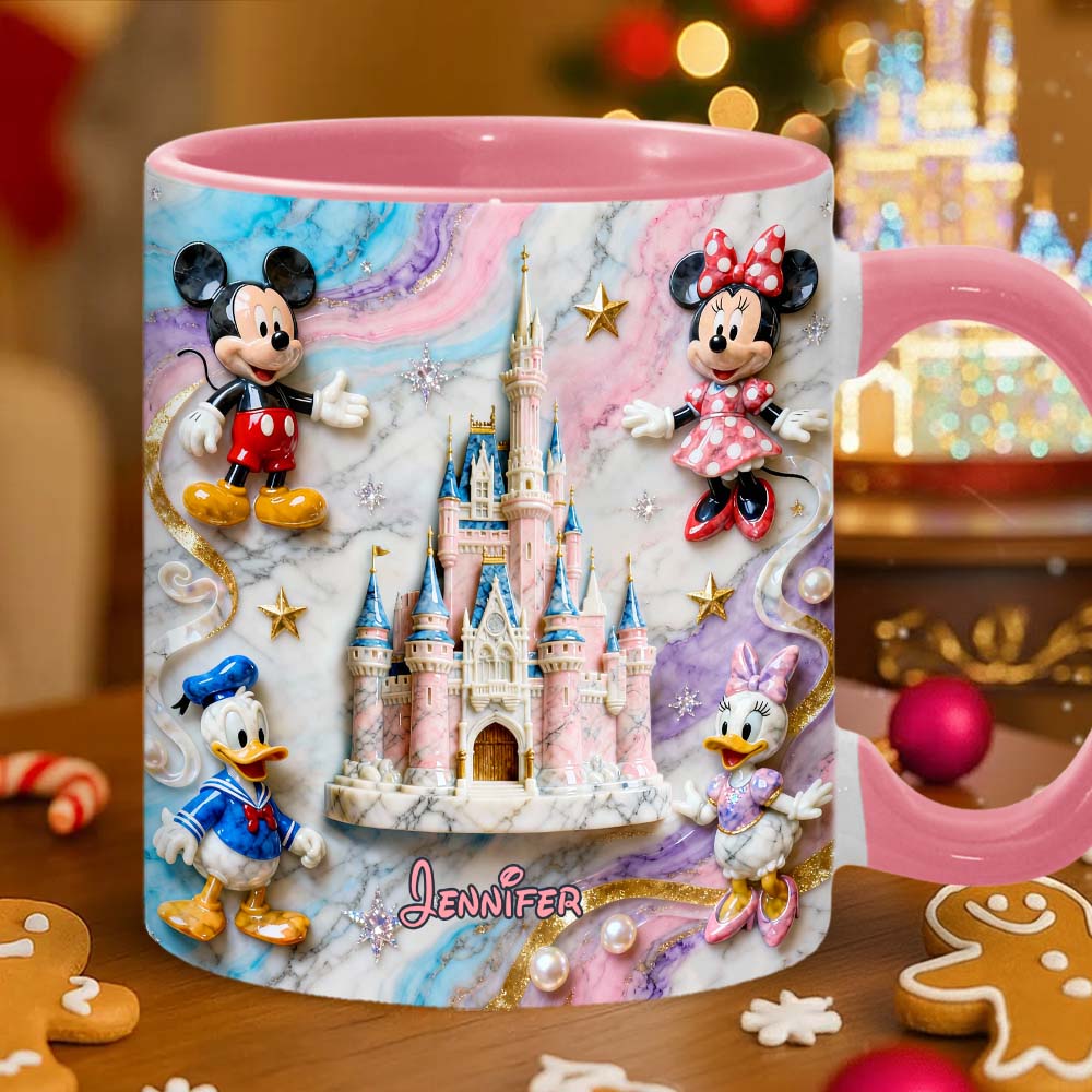 Personalized Magical Friends Mouse Mug & Coaster Gift for Kids Accent Mug & Coaster GradoCreations