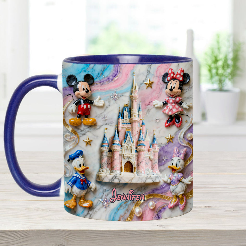 Personalized Magical Friends Mouse Mug & Coaster Gift for Kids Accent Mug & Coaster GradoCreations