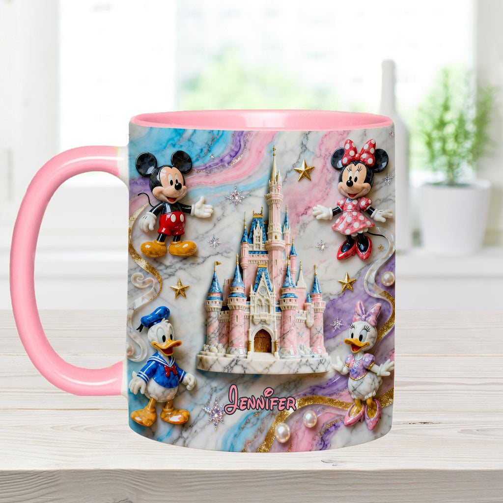 Personalized Magical Friends Mouse Mug & Coaster Gift for Kids Accent Mug & Coaster GradoCreations