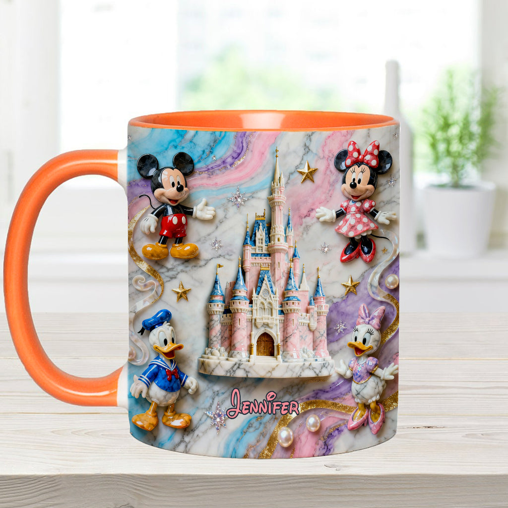 Personalized Magical Friends Mouse Mug & Coaster Gift for Kids Accent Mug & Coaster GradoCreations