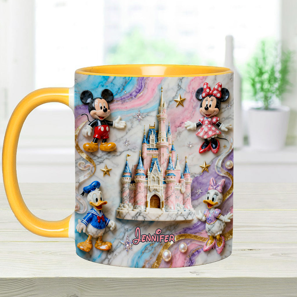 Personalized Magical Friends Mouse Mug & Coaster Gift for Kids Accent Mug & Coaster GradoCreations