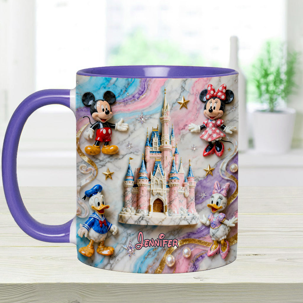 Personalized Magical Friends Mouse Mug & Coaster Gift for Kids Accent Mug & Coaster GradoCreations
