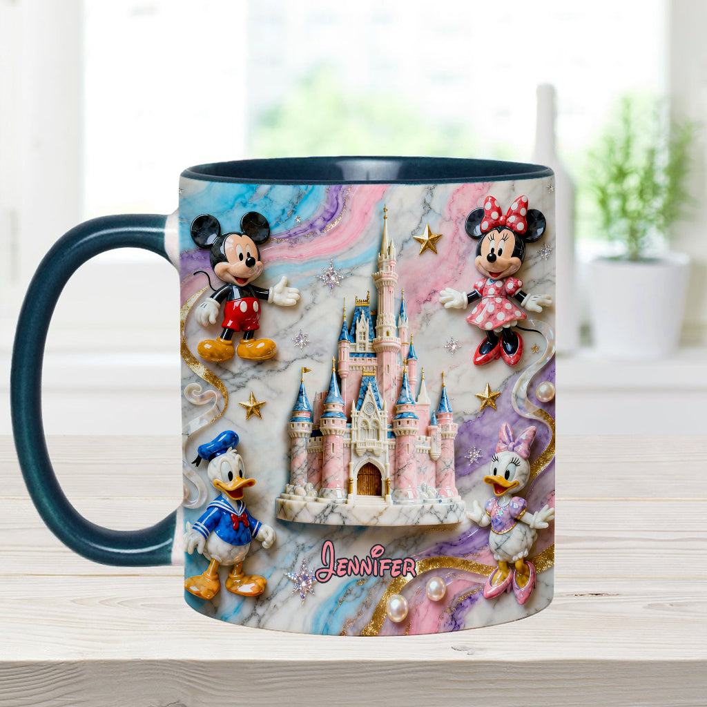 Personalized Magical Friends Mouse Mug & Coaster Gift for Kids Accent Mug & Coaster GradoCreations