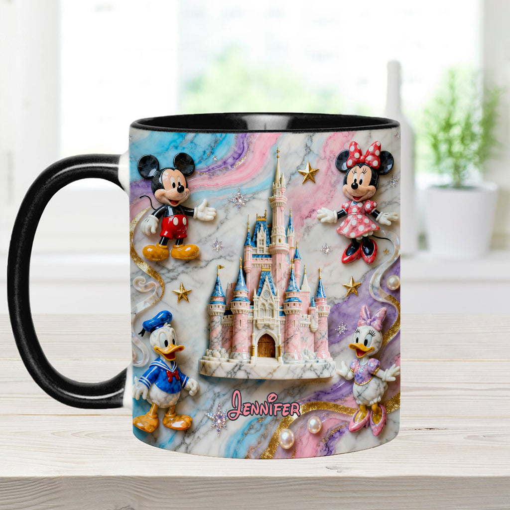 Personalized Magical Friends Mouse Mug & Coaster Gift for Kids Accent Mug & Coaster GradoCreations