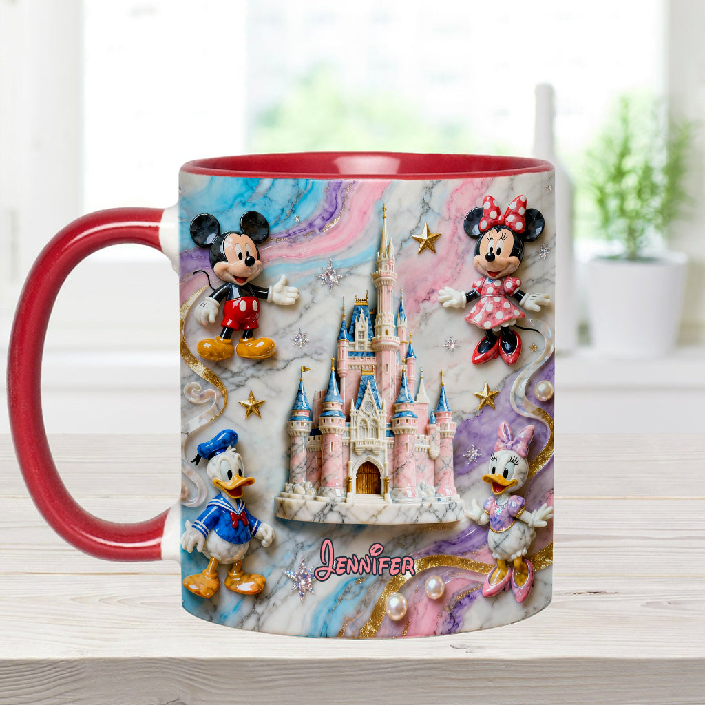 Personalized Magical Friends Mouse Mug & Coaster Gift for Kids Accent Mug & Coaster GradoCreations